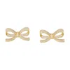 Self-portrait Earrings With Peg And With Crystals Jewels Gold In Gold