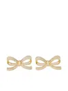 Self-portrait Earrings With Peg And With Crystals Jewels Gold In Gold