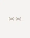 Self-portrait Crystal Bow Earrings In Gold