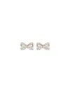 Self-portrait Crystal Bow Earrings In Neutral
