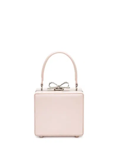 Self-portrait Kids' Crystal-bow Tote Bag In Pink