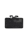 Self-portrait Self Portrait Black Crystal Box Clutch In Black