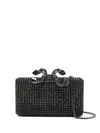 Self-portrait Self Portrait Black Crystal Box Clutch In Black