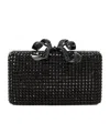 Self-portrait Self Portrait Black Crystal Box Clutch In Black