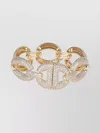 Self-portrait Crystal Chain Bracelet Link