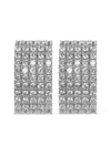 Self-portrait Self Portrait Earrings With Shimmering Crystals In Silber