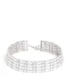 Self-portrait Crystal-embellished Choker In Metallic