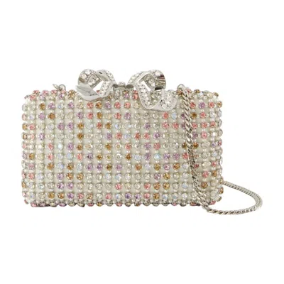 Self-portrait Crystal Clutch - Metal - Multicolor