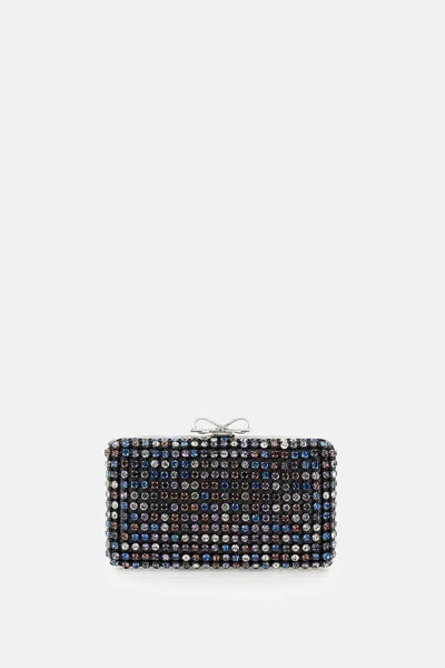 Self-portrait Crystal Clutch In Multi