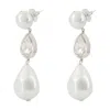 Self-portrait Crystal Droplet Earrings