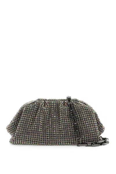 Self-portrait Chainmail Embellished Clutch In Multi