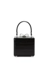 Self-portrait Crystal-embellished Bow Box Handbag