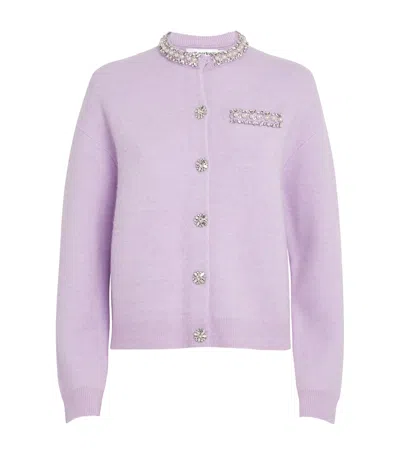 SELF-PORTRAIT CRYSTAL-EMBELLISHED CARDIGAN