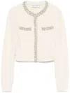 Self-portrait Cream Soft Knit Cardigan Clothing In Neutrals