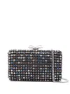 Self-portrait Crystal Embellished Clutch In Multi