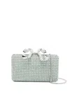 Self-portrait Crystal-embellished Clutch Bag