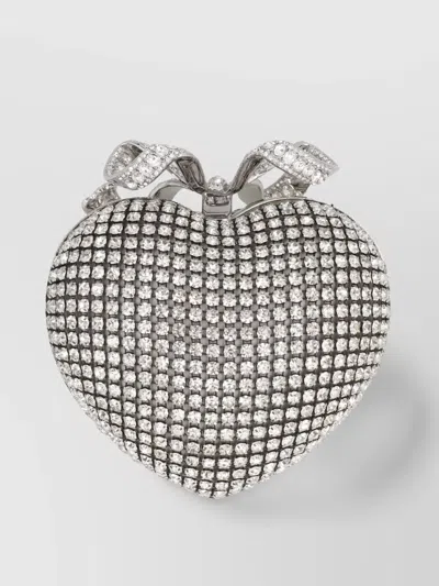 Self-portrait Crystal Embellished Clutch Bag