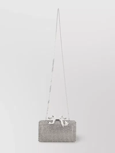 Self-portrait Crystal Embellished Clutch Bag