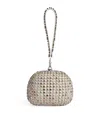 Self-portrait Crystal-embellished Clutch Bag In Multi