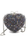 Self-portrait Self Portrait Crystal Embellished Clutch In Multi