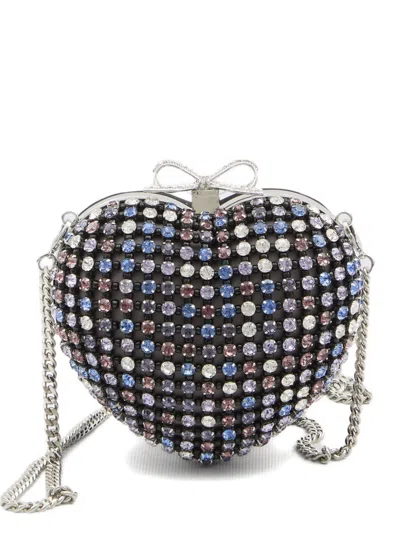 SELF-PORTRAIT CRYSTAL EMBELLISHED CLUTCH
