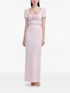 Self-portrait Crystal-embellished Rose Maxi Dress In Pink