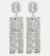 Self-portrait Multi Crystal Droplet Jewelry Silver