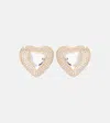 Self-portrait Crystal-embellished Earrings In Gold
