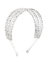 Self-portrait Crystal-embellished Headband In 灰色