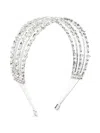 Self-portrait Crystal-embellished Headband In Grey