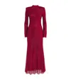 Self-portrait Crystal-embellished Mesh Midi Dress In Multi