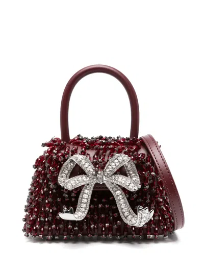 Self-portrait Crystal-embellished Mini Bag