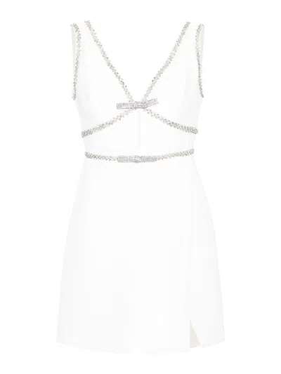 SELF-PORTRAIT CRYSTAL-EMBELLISHED MINI DRESS
