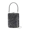 Self-portrait Mini Handbag With Multi-colored Crystal Surface And Bow Closure In Multi