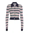 Self-portrait Maglia Navy Striped Viscose