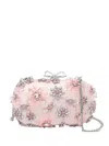 Self-portrait Crystal-embellishment Clutch Bag In Pink