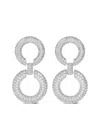 Self-portrait Crystal-embellishment Earrings In Metallic