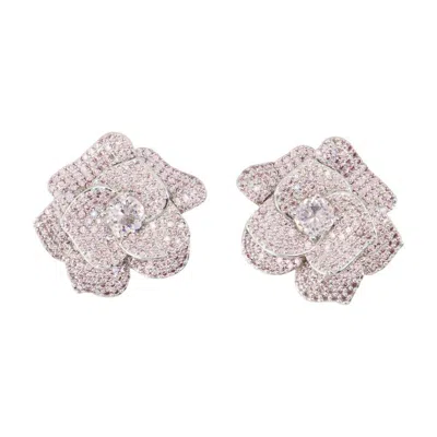 Self-portrait Crystal Flower Earrings