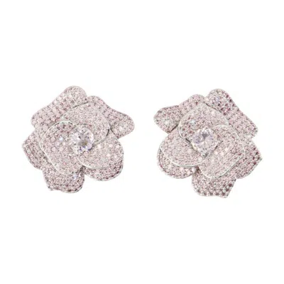 Self-portrait Crystal Flower Earrings