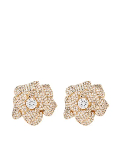 Self-portrait Crystal Flower Earrings