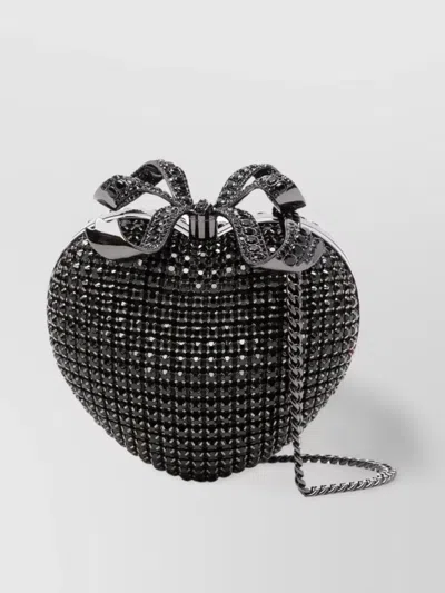 Self-portrait Crystal Heart Clutch Bag