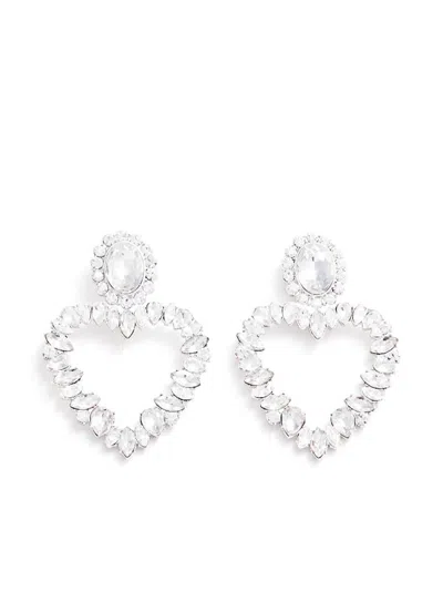 SELF-PORTRAIT SELF-PORTRAIT CRYSTAL HEART EARRINGS ACCESSORIES