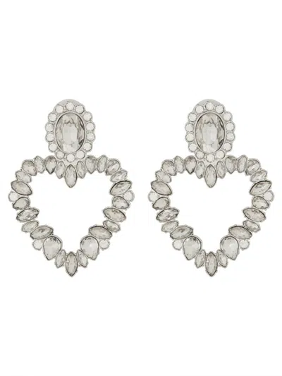 SELF-PORTRAIT SELF-PORTRAIT "CRYSTAL HEART" EARRINGS