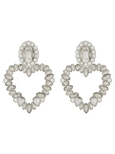 SELF-PORTRAIT SELF-PORTRAIT "CRYSTAL HEART" EARRINGS