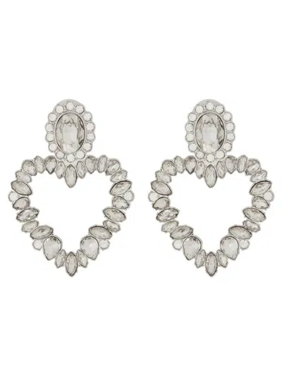 SELF-PORTRAIT SELF-PORTRAIT "CRYSTAL HEART" EARRINGS