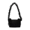 Self-portrait Crystal-embellished Lace-detail Shoulder Bag
