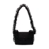 Self-portrait Crystal-embellished Lace-detail Shoulder Bag