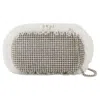 Self-portrait Crystal Lace Detail Clutch - Synthetic - Silver In Silver