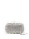 Self-portrait Christopher Kane Residency Clutch With All-over Rhinestones In Silver