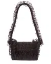 Self-portrait Crystal Lace Detail Shoulder Bag